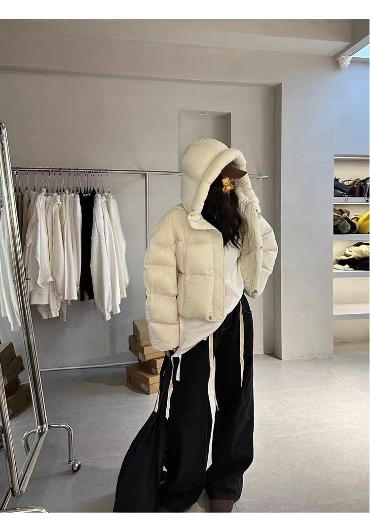 Hooded down coat by Harumam shops Packing